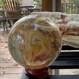 Crazy Lace Agate Sphere 56.8mm